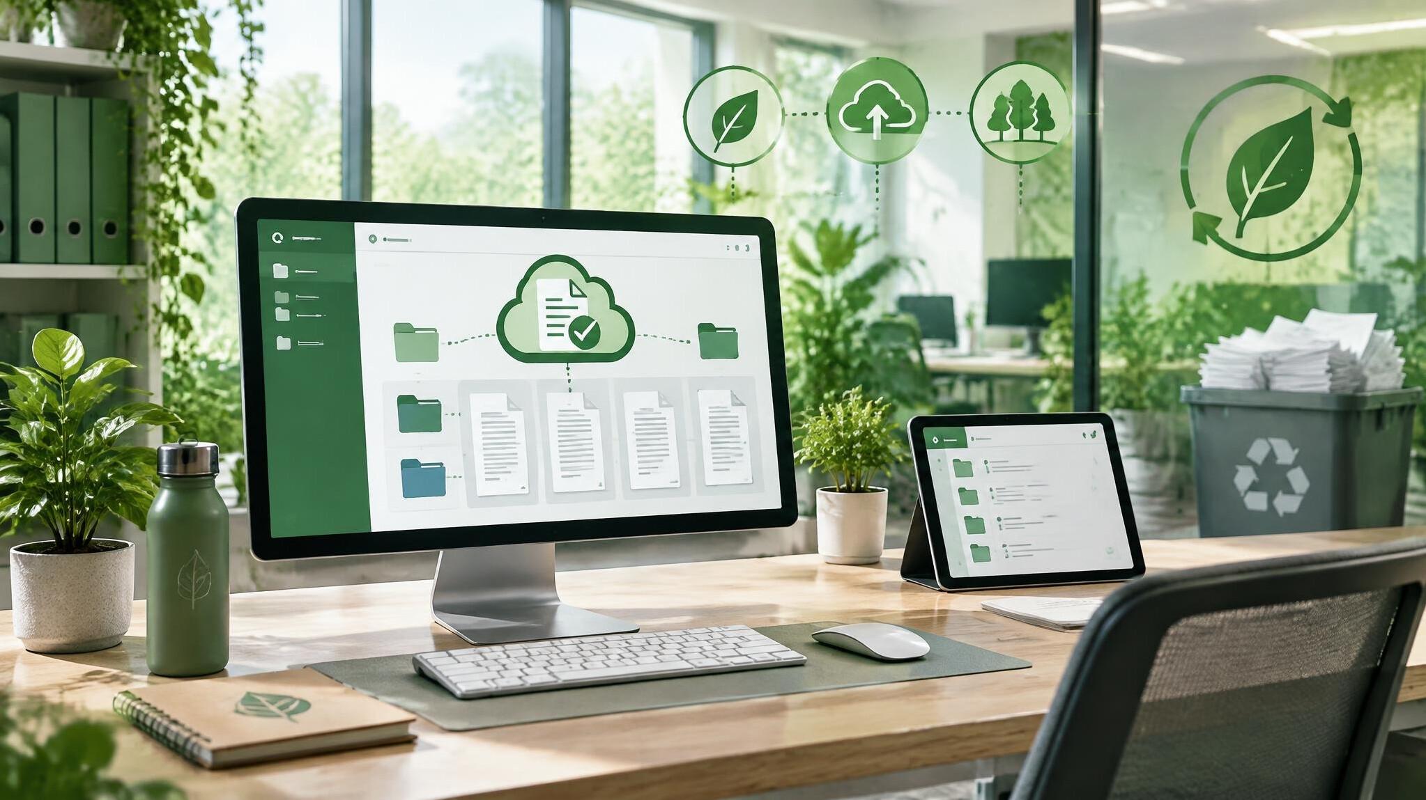 clean green office